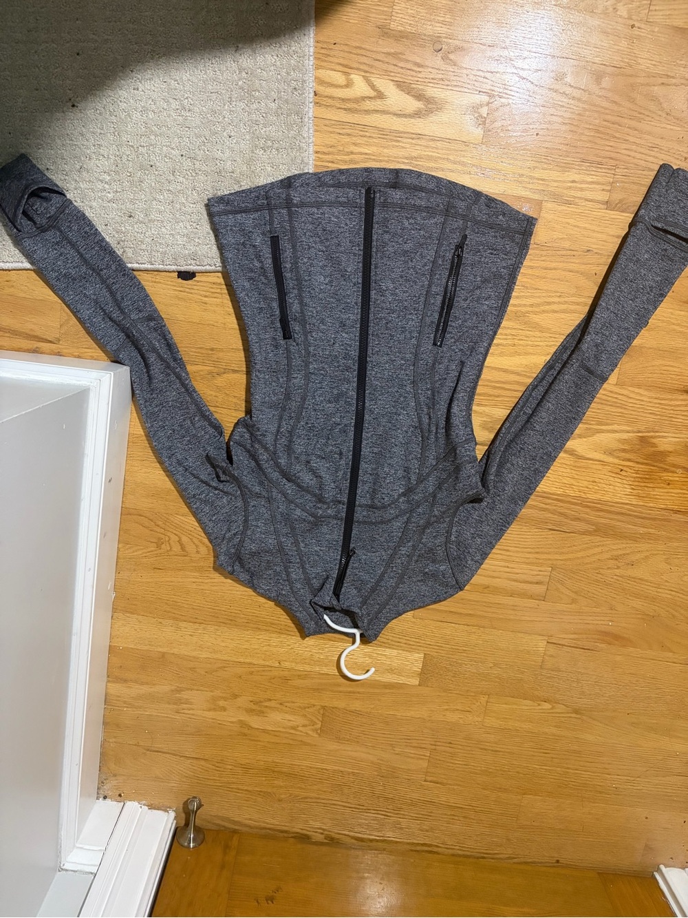 lululemon athletica Heather Gray Full-Zip defined Jacket